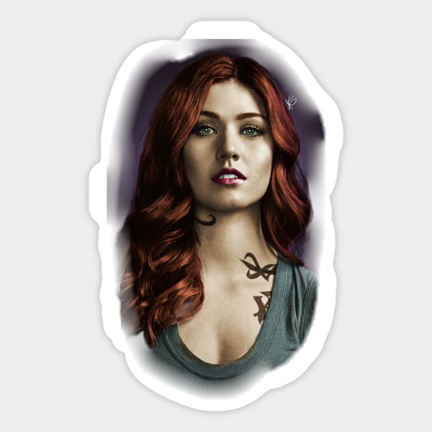 Shadowhunters - Clary Fraychild - recoloring Sticker by Nastian